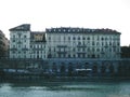 Classical Italian architecture with apartment building