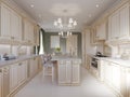 Classical kitchen with luxury elements