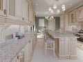 Classical kitchen with luxury elements