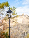 Lamp post in the Vennel, Edinburgh, Scotland