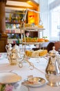 Classical London afternoon tea with English breakfast Royalty Free Stock Photo