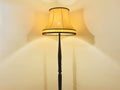 Bright yellow beautiful curve lamp.