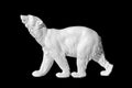 Classical marble bear statue