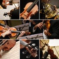 Classical music collage Royalty Free Stock Photo