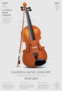 The Classical Music Concept Violin Royalty Free Stock Photo