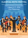 Classical Music Festival Flat Poster