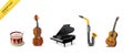 Classical music instruments