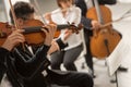 Classical music symphony orchestra performance Royalty Free Stock Photo