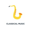 classical music wind instrument saxophone. blues icon. funk or j