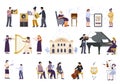 Classical Musicians Icon Set