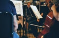 Classical musicians at rehearsal