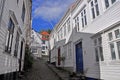 Classical norwegian wooden houses of Bergen, scandinavia Royalty Free Stock Photo