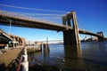 Classical NY Brooklyn bridge Royalty Free Stock Photo