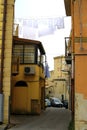 Classical old Italy ,Sicily, street in Enna city Royalty Free Stock Photo