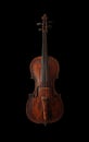 Classical old violin isolated in a black background Royalty Free Stock Photo