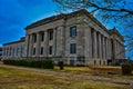 1920 classical revival style Scottish Rite Masonic Temple profile view Royalty Free Stock Photo