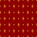 Classical seamless pattern with rhombus. Vector illustration.