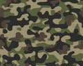 Classical seamless camouflage repeat pattern Royalty Free Stock Photo