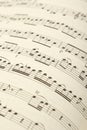 Classical sheet music Royalty Free Stock Photo