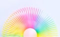 Classical slinky spring toy Royalty Free Stock Photo