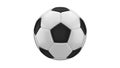 Classical soccer ball isolaed on white background. 3D-rendering.