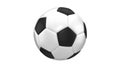 Classical soccer ball isolaed on white background. 3D-rendering.