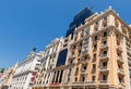 Classical spanish architecture on madrid street