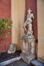 Classical statues in the garden of Palazzo Reale in Genoa, Italy Royalty Free Stock Photo