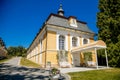 Classical style castle Kozel, hunting chateau from 18th century near Pilsen, Western Bohemia, Czech Republic