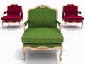 Classical stylish armchairs