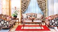 Classical stylish armchairs sitting room Royalty Free Stock Photo