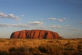 Classical Sunset on Uluru Royalty Free Stock Photo