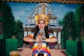 Classical Thai tune Monohra is a type of dance drama originating. Royalty Free Stock Photo