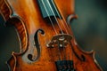 Classical violin close up detail Royalty Free Stock Photo