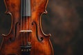Classical violin close up detail Royalty Free Stock Photo