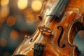 Classical violin close up detail Royalty Free Stock Photo