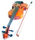 Violin on white background Royalty Free Stock Photo