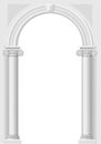 Classical white arch Royalty Free Stock Photo
