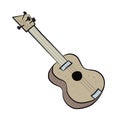 Classical wooden guitar