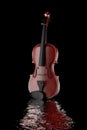 Classical Wooden Violin. 3d Rendering