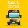 Classical yellow school bus