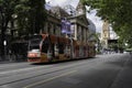 Swanston Street in Melbourne, Australia Royalty Free Stock Photo