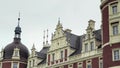 Classicist castle with yellow, red facade