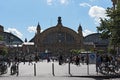 Classicistic facade of frankfurt am main central train station Royalty Free Stock Photo