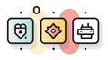 A Classification icon representing the categorization of data into distinct classes based on specific created with Generative AI Royalty Free Stock Photo