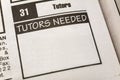 Classified Ad Tutors Needed