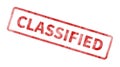 Classified Stamp - Red Grunge Seal Royalty Free Stock Photo