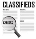 Classifieds careers search