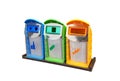 Classify colorful of Recycle Bins Royalty Free Stock Photo