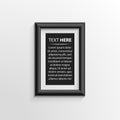 Classis frame on the wall Royalty Free Stock Photo